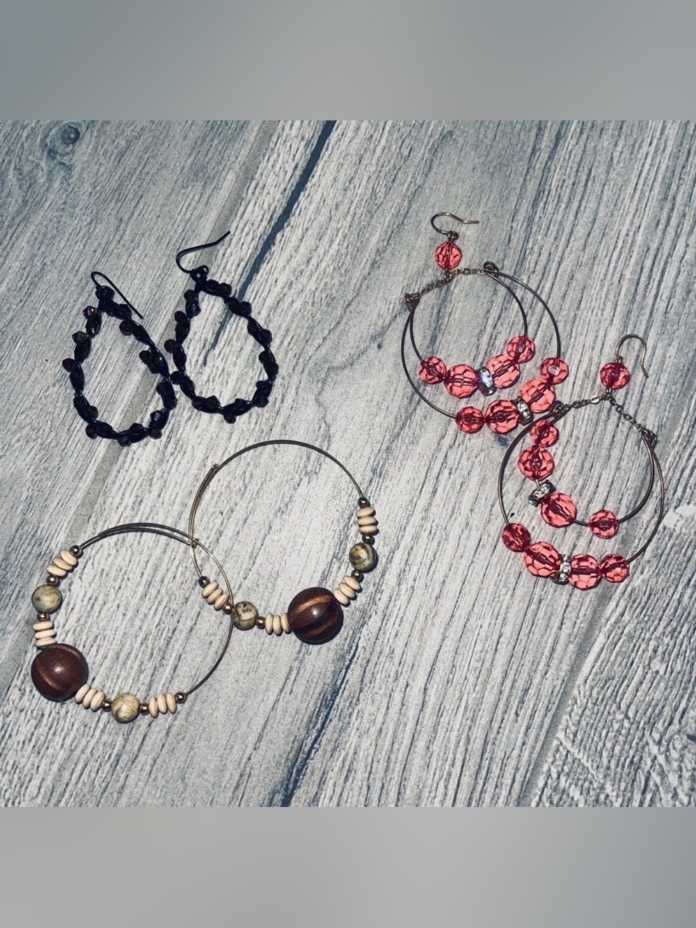 3 Pairs of Fashion Earrings